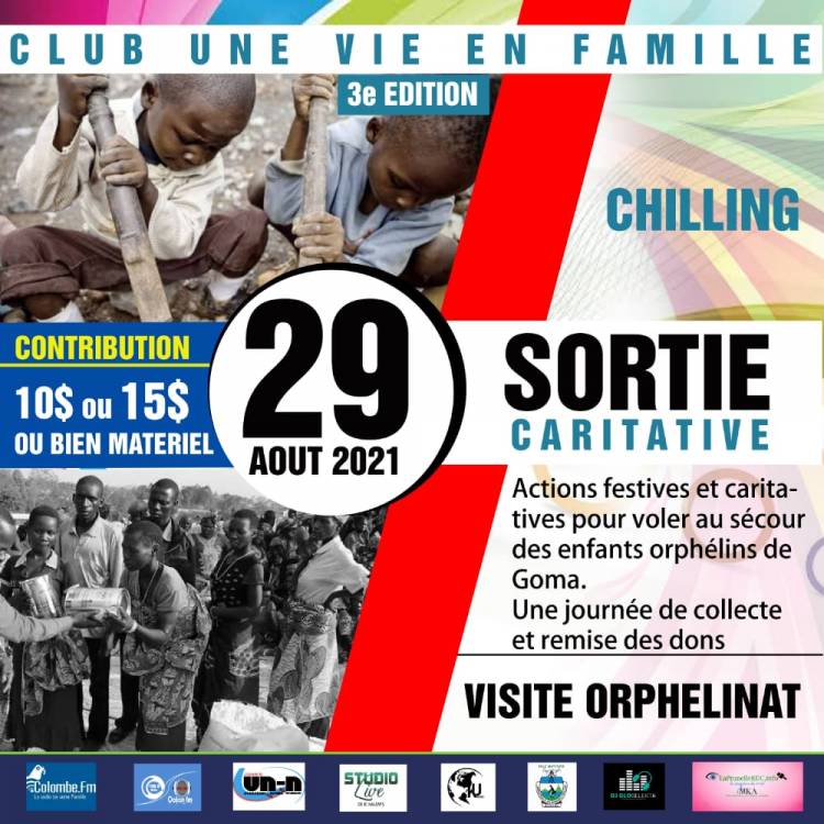 Journée mains secourables avec les jeunes du club "Une vie en famille" à Goma