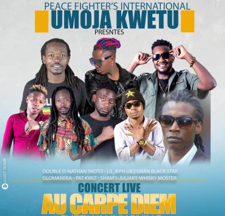 Umoja Kwetu: Goma accueille un grand concert réunissant près de 20 artistes Kivutiens au Carpe Diem