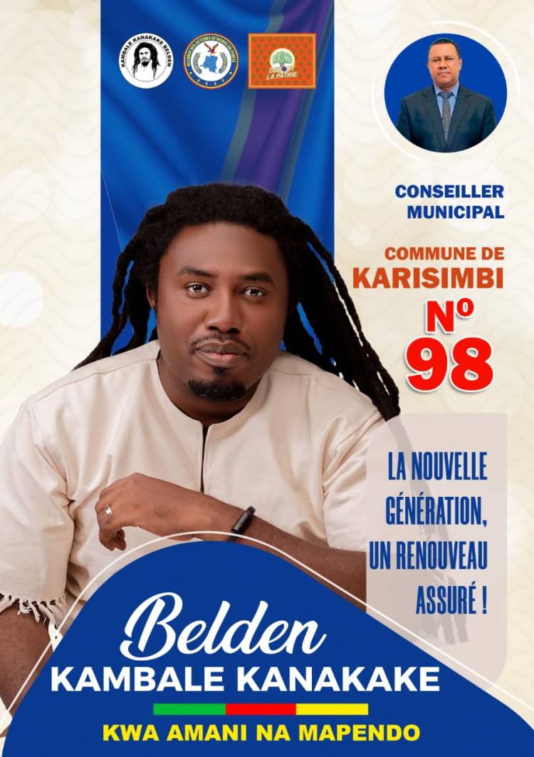 Belden Kanakake, Candidat conseiller municipal commune de Karisimbi, ville de Goma 