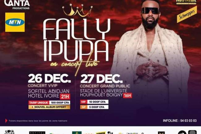 Fally Ipupa en double concert Live à Abidjan ! 