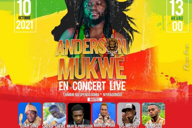 Reggae Inspiration Show : Anderson Mukwe et 6 autres artistes pour un show au nom de la paix et la cohabitation pacifique !