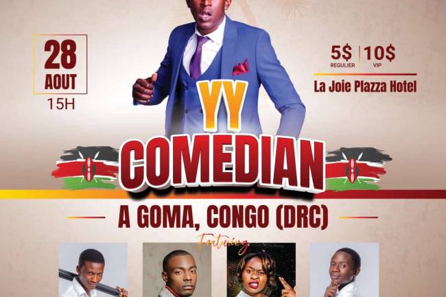 Soirée Comédie: Les Humoristes Congolais et Kenyans pour un show d'humour en ville de Goma