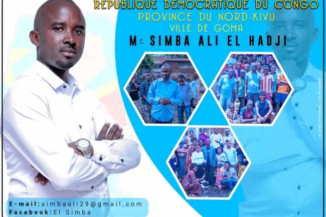 Simba Ali El-Hadji appelle les jeunes à participer massivement aux prochaines élections en RDC