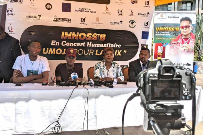 Innoss'B en double concert à Goma: La grande partie du fonds pour les centres des démunis