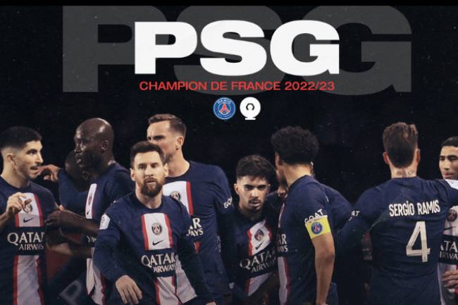Le Paris Saint-Germain sacré champion de France !