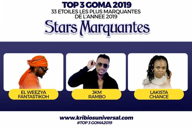 33 Étoiles les plus marquantes de l'année 2019 à Goma: Stars marquantes