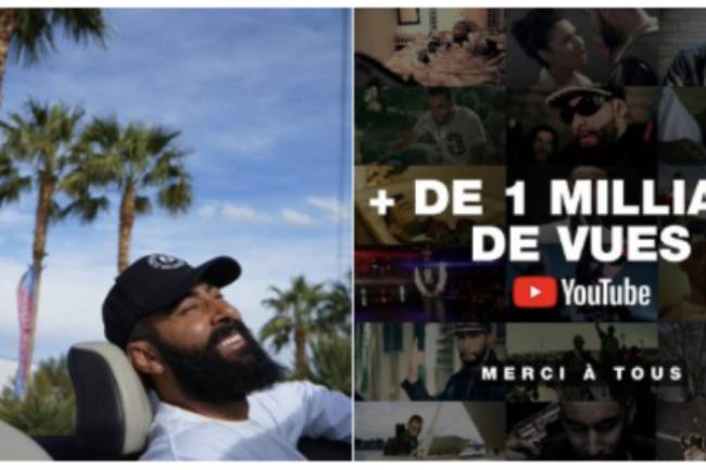 La Fouine a franchi la barre d'1 Milliards des vues sur YouTube