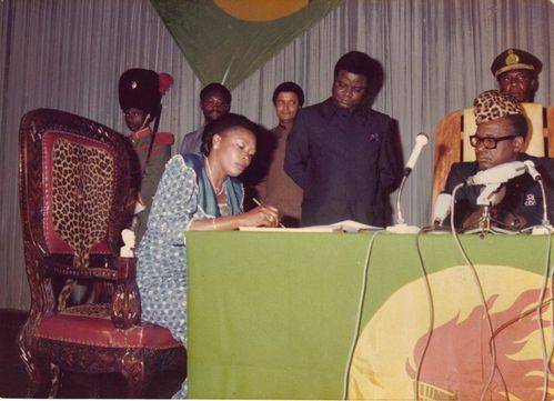 Adrienne Ekila Liyonda et Mobutu 