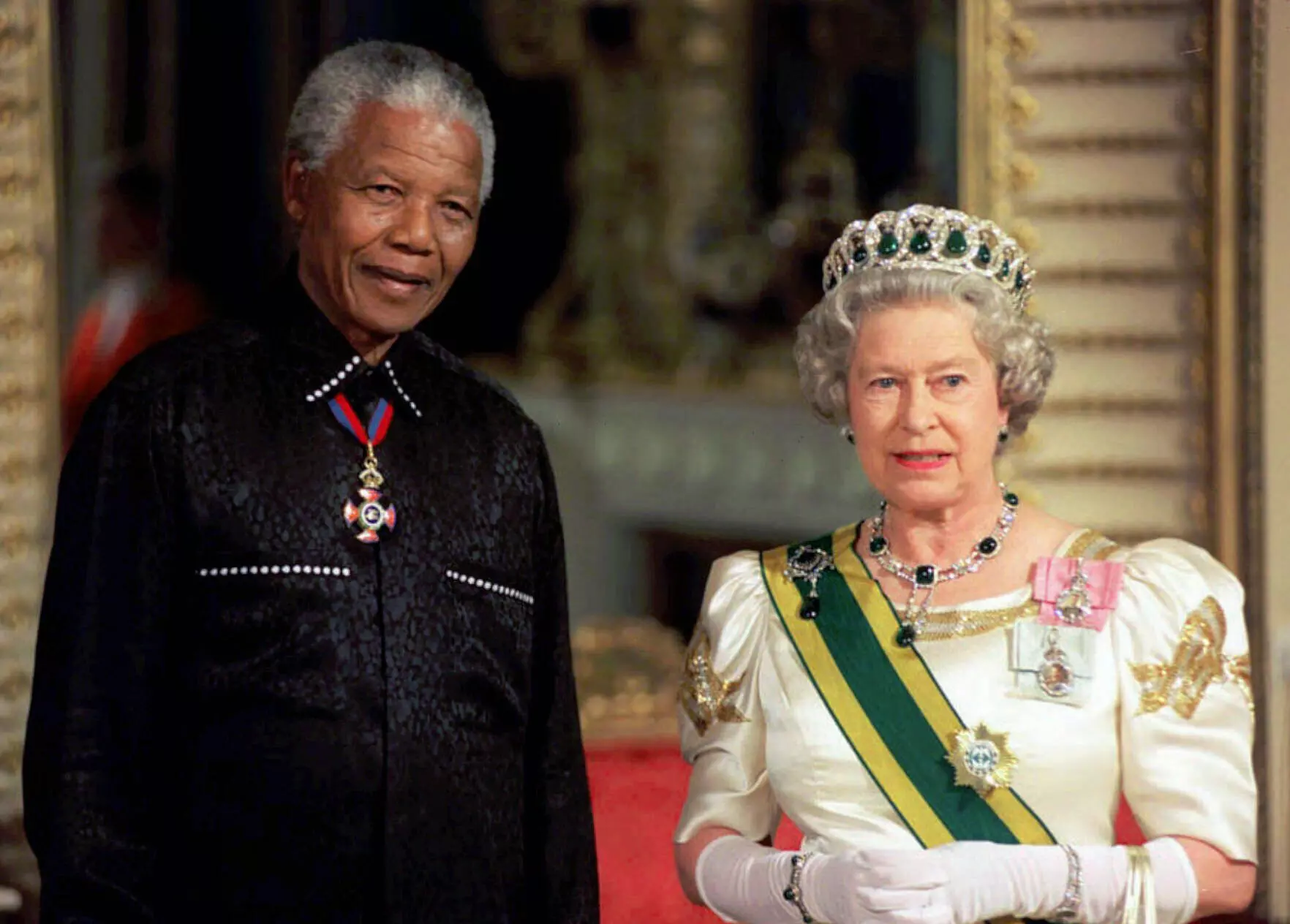 Mandela et Elizabeth II 